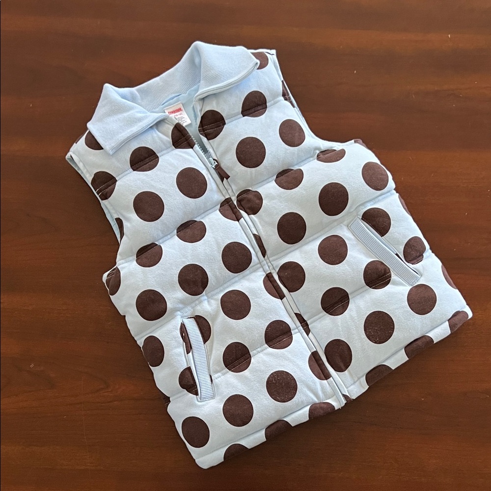 Gymboree Light Blue Puffer Vest Size 10/12